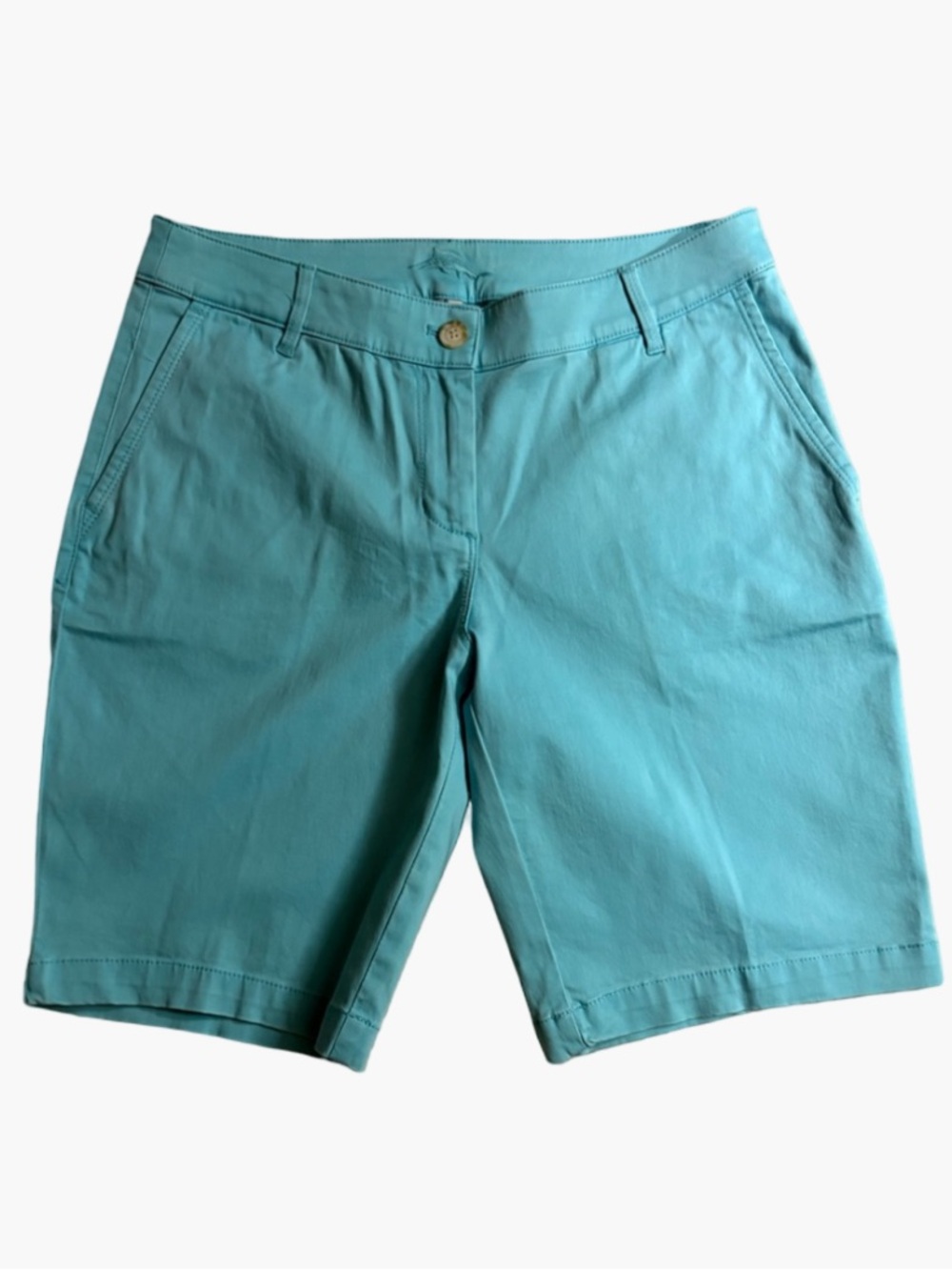 Tommy Bahama Women's Boracay Chino Bermuda Shorts Size 6 Light Blue
